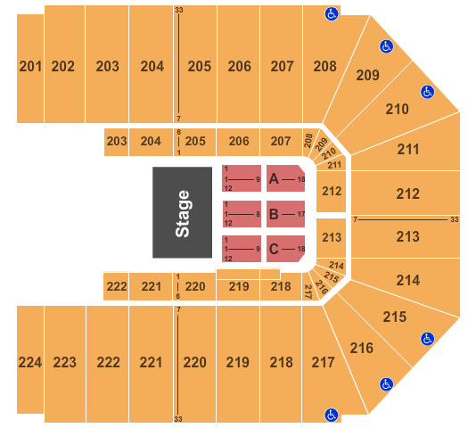 EJ Nutter Center Theresa Caputo Seating Chart