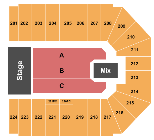 EJ Nutter Center Trans Siberian Orchestra Seating Chart