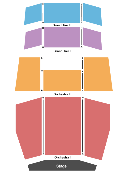 EKU Center For The Arts End Stage Seating Chart