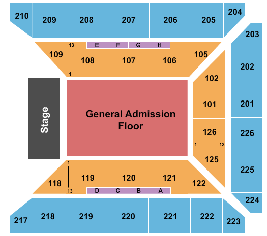George Gervin GameAbove Center Seating Chart
