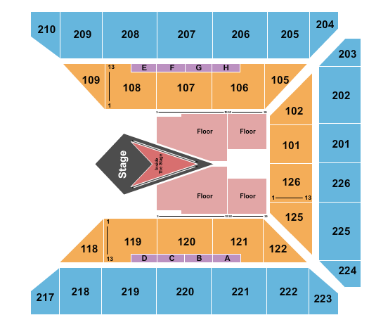 George Gervin GameAbove Center seating chart event tickets center