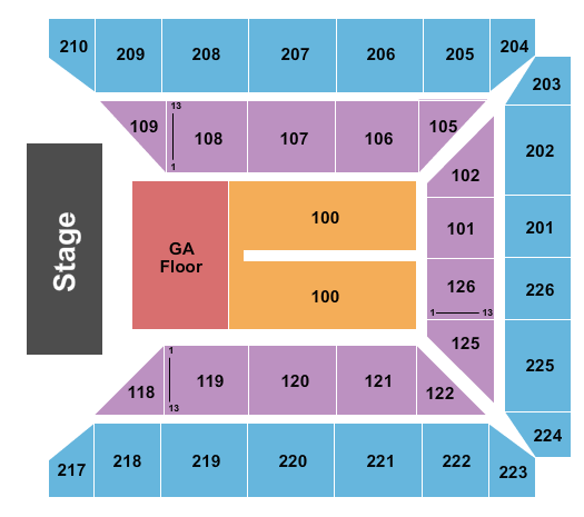 George Gervin GameAbove Center Justin Moore Seating Chart