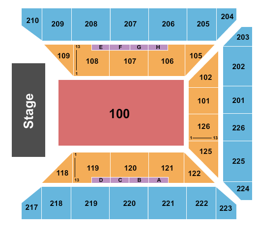 Emu Convocation Center Seating Chart Wwe