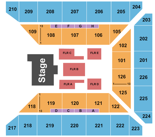 George Gervin GameAbove Center The RoadshowTour Seating Chart