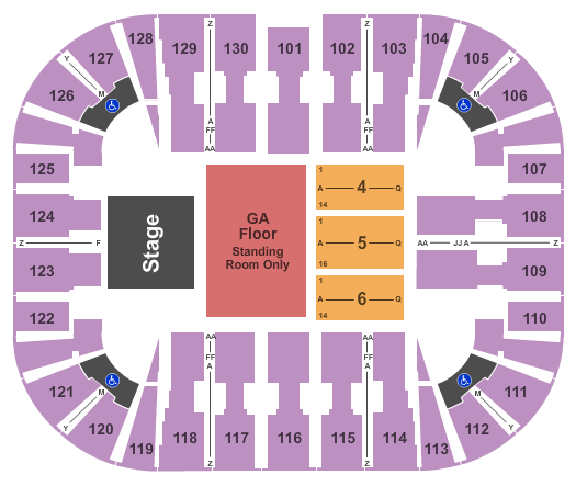 EagleBank Arena Alan Jackson Seating Chart