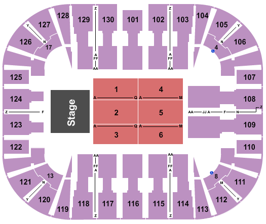 Los Temerarios EagleBank Arena Seating Chart