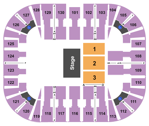 EagleBank Arena Ana Gabriel Seating Chart