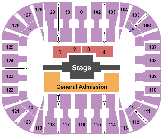 EagleBank Arena Anirudh Seating Chart
