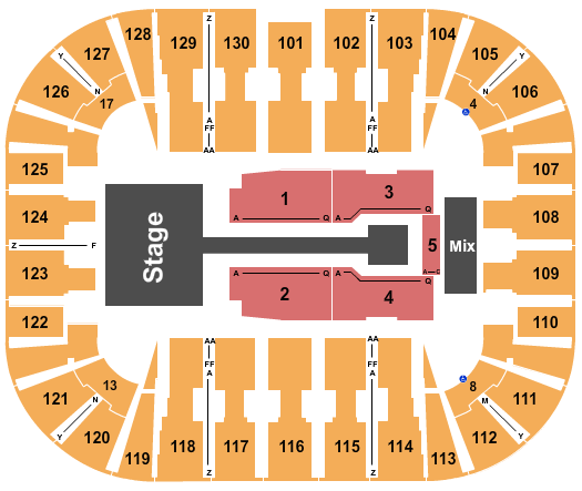 EagleBank Arena Anuel AA Seating Chart