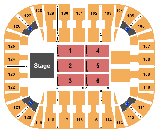 EagleBank Arena Arijit Singh Seating Chart
