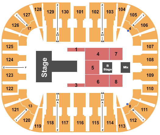 EagleBank Arena Badshah Seating Chart