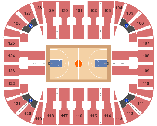EagleBank Arena Basketball Seating Chart