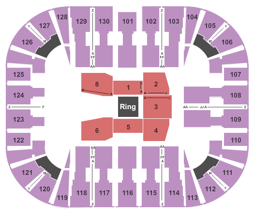 EagleBank Arena Boxing Seating Chart