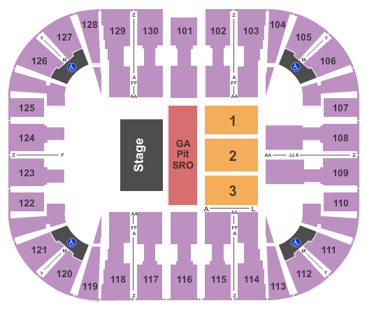 EagleBank Arena Brett Eldrige Seating Chart