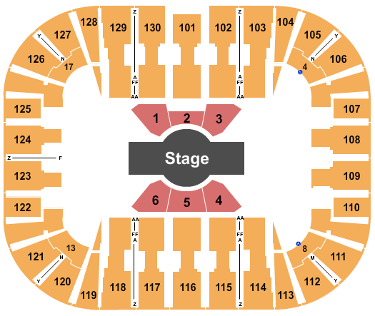 EagleBank Arena Cirque - Corteo Seating Chart