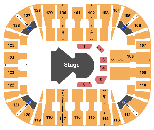 EagleBank Arena Cirque OVO Seating Chart