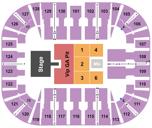 EagleBank Arena Cody Johnson Seating Chart