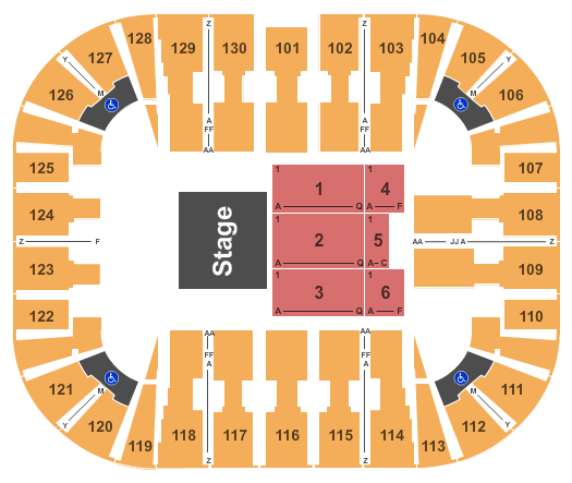 EagleBank Arena Endstage 2 Seating Chart