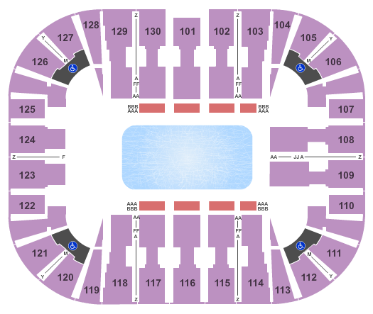 EagleBank Arena Ice Show Seating Chart