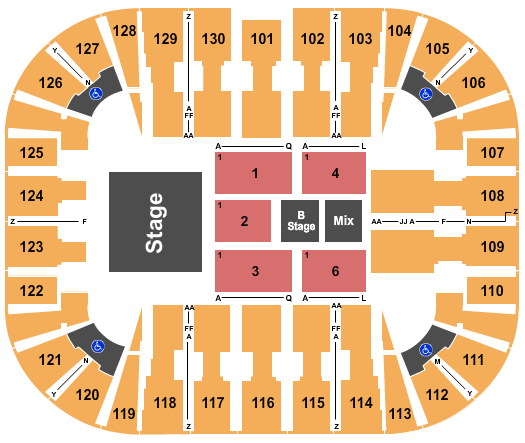 EagleBank Arena J Balvin Seating Chart