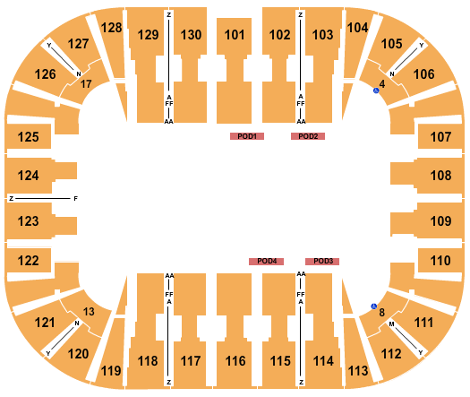 EagleBank Arena Jurassic World Seating Chart