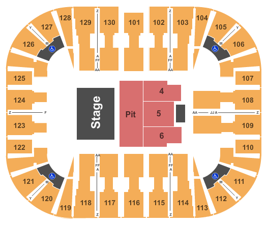 EagleBank Arena Lee Brice Seating Chart