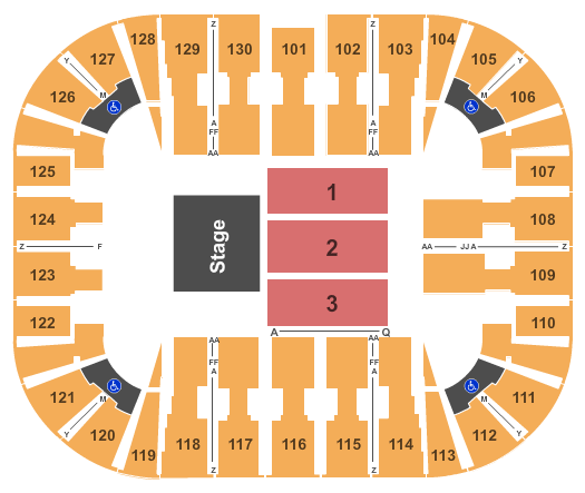 EagleBank Arena Maks and Val Seating Chart