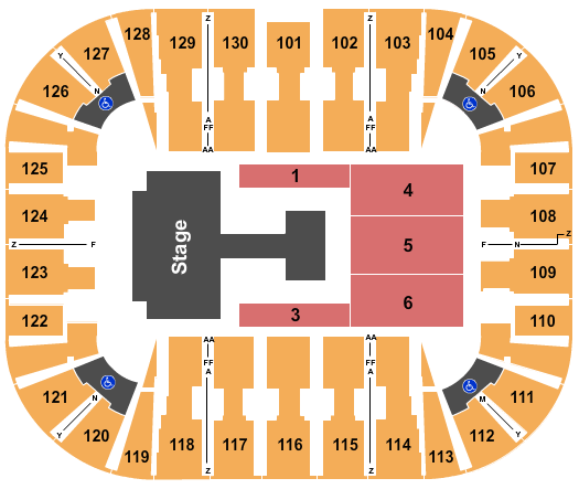 EagleBank Arena Monsta X Seating Chart