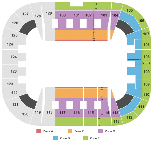 EagleBank Arena Open Floor Int Zone Seating Chart