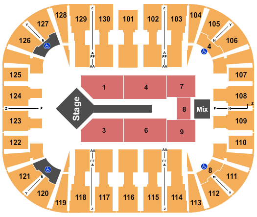 EagleBank Arena Ozuna Seating Chart