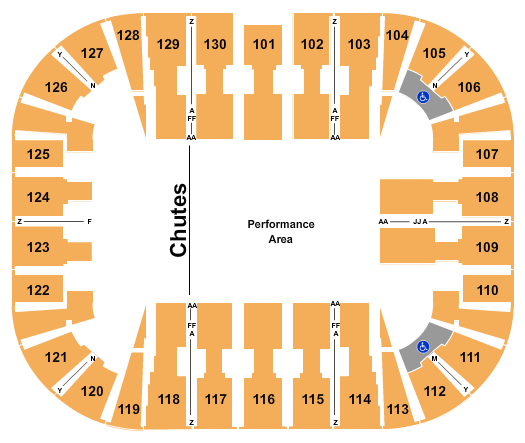 EagleBank Arena PBR Seating Chart