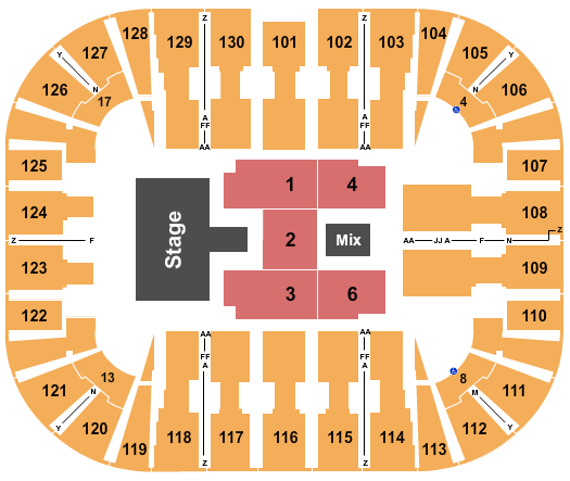 seating chart for EagleBank Arena - Pentatonix - eventticketscenter.com