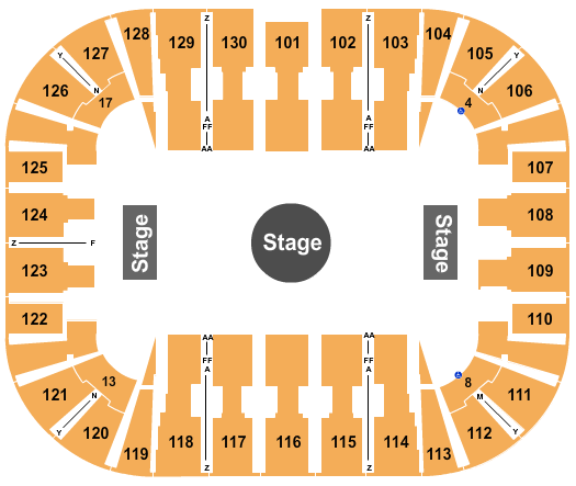 EagleBank Arena Ringling Bros Circus Seating Chart