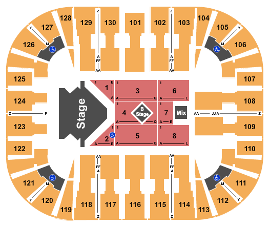 EagleBank Arena Romeo Santos Seating Chart