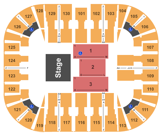 EagleBank Arena Sesame Street Live Seating Chart