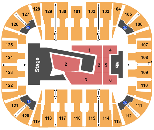 EagleBank Arena SuperM Seating Chart