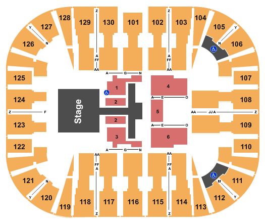 EagleBank Arena TobyMac Seating Chart