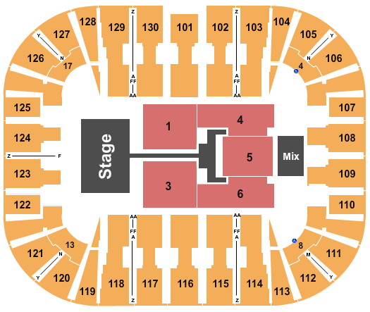 TobyMac EagleBank Arena Seating Chart