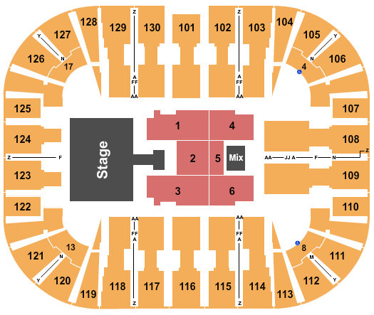 EagleBank Arena Wisin Y Yandel Seating Chart