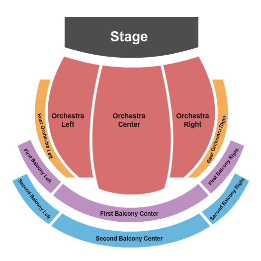 East Grand Rapids Performing Arts Center End Stage Seating Chart