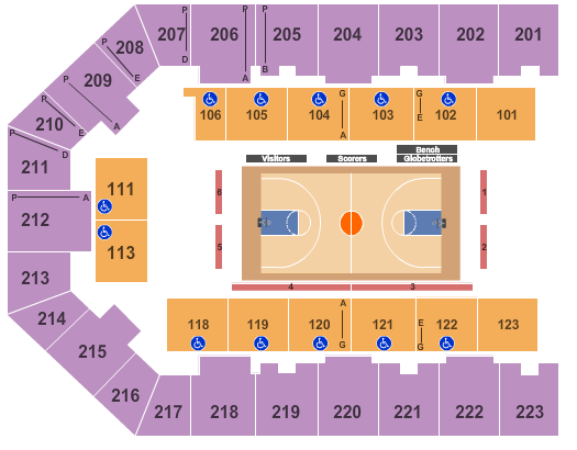 Appalachian Wireless Arena Basketball Seating Chart