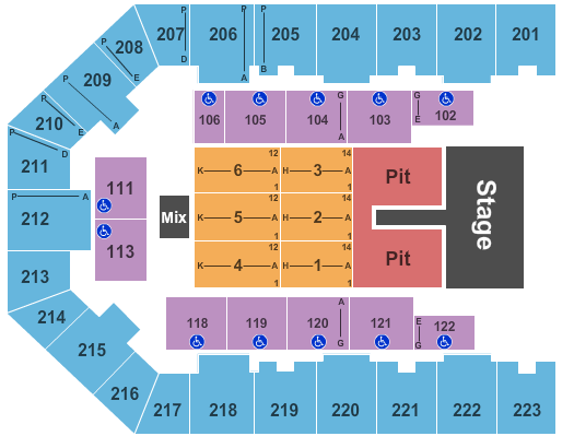 Appalachian Wireless Arena Brett Eldredge Seating Chart