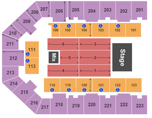 Appalachian Wireless Arena Standard Seating Chart