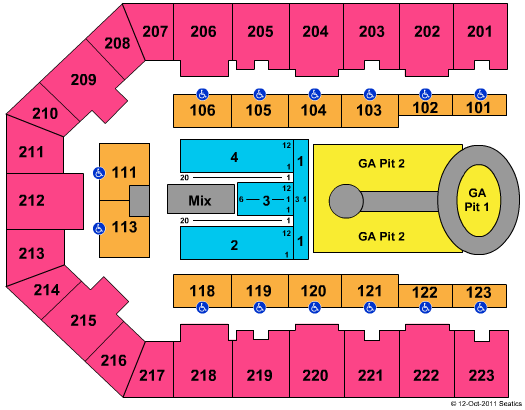 Appalachian Wireless Arena Lady Antebellum Seating Chart