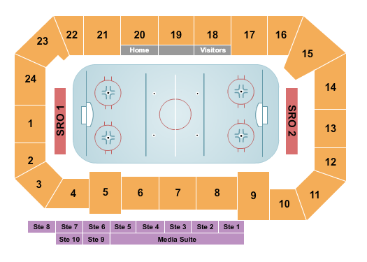 Eastlink Centre PEI Hockey 2 Seating Chart