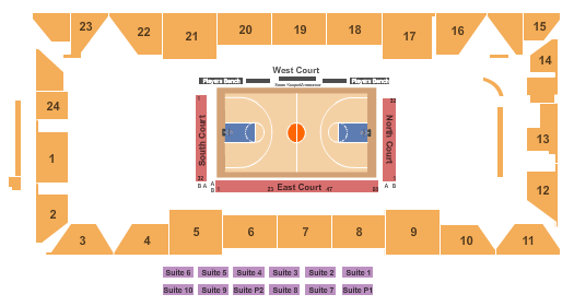 Eastlink Centre Basketball Seating Chart