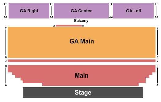 Eccles Center For The Performing Arts Endstage GA / GA Balcony Seating Chart