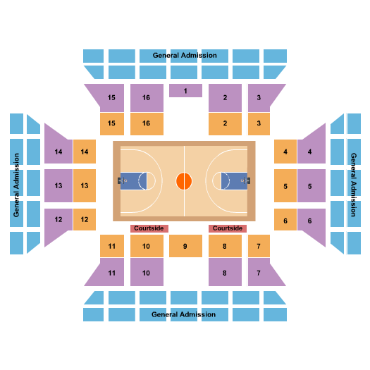 Echols Hall Basketball Seating Chart