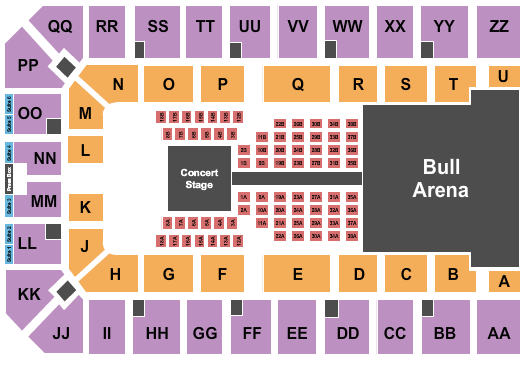 Ector County Coliseum Concert & Rodeo Seating Chart