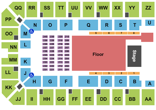 Ector County Coliseum Endstage 2 Seating Chart